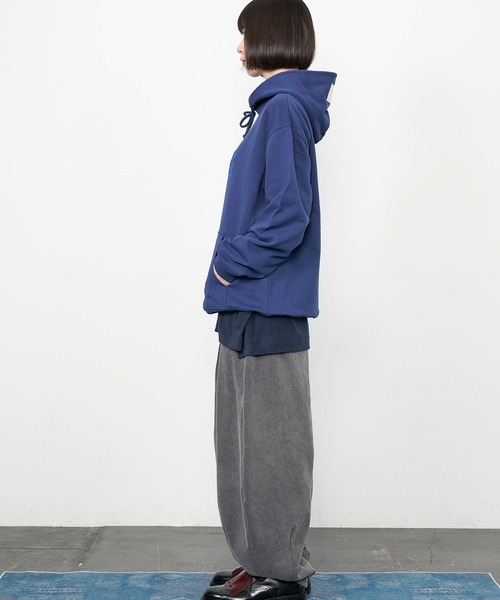 Nora Lily(ノラリリー)の「【Nora Lily】9 NEKO Print Hoodie(パーカー・メンズ・ネイビー/ブルー/ヘザーグレー/チャコールグレー・LARGE)」の22枚目の写真