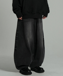 Axel Denim Balloon Pants Black