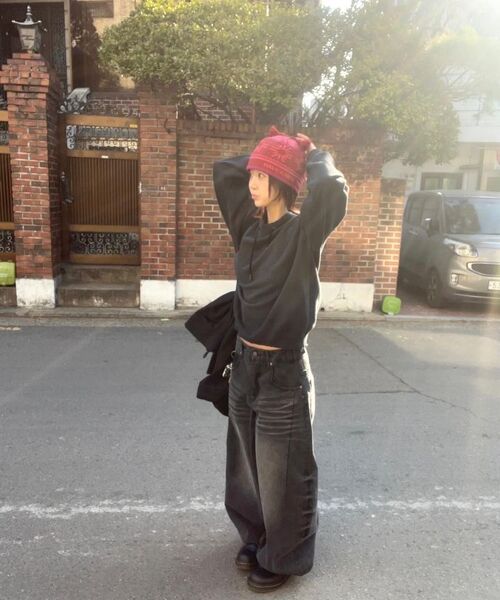 IDWS(アイドンワナセル)の「Axel Denim Balloon Pants Black(デニムパンツ・レディース・その他・0/1/2)」の7枚目の写真