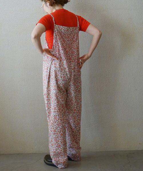 JOURNAL STANDARD LUXE(ジャーナルスタンダード ラックス)の「ボイルフラワー キャミサロペ(サロペット/オーバーオール・レディース・レッド・FREE)」の3枚目の写真