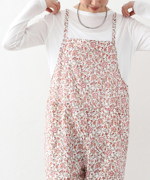 JOURNAL STANDARD LUXE(ジャーナルスタンダード ラックス)の「ボイルフラワー キャミサロペ(サロペット/オーバーオール・レディース・レッド・FREE)」の6枚目の写真