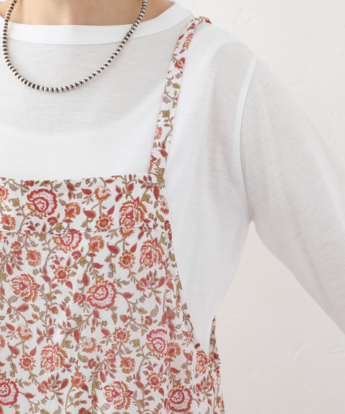 JOURNAL STANDARD LUXE(ジャーナルスタンダード ラックス)の「ボイルフラワー キャミサロペ(サロペット/オーバーオール・レディース・レッド・FREE)」の17枚目の写真