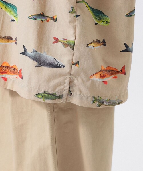 BEAMS BOY（ビームスボーイ）の「【別注】Columbia / PFG 総柄シャツ（シャツ/ブラウス・レディース・ベージュ/ネイビー・X-SMALL）」の17枚目の写真