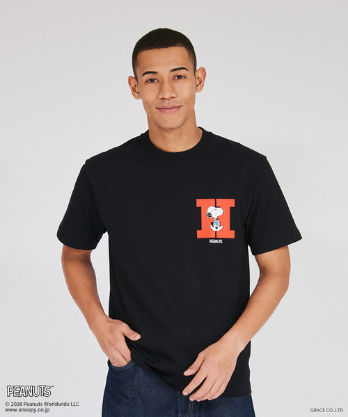 Hanes｜ヘインズのTシャツ/カットソー（ブラック/黒色系・前面プリント