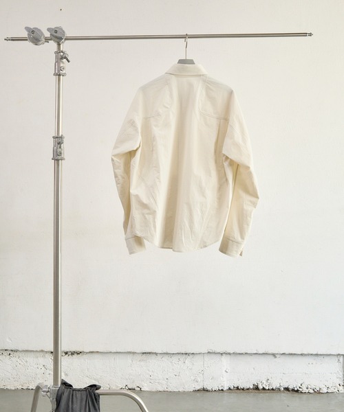 NVRFRGT（ネヴァーフォーゲット）の「PANELLED LONG SLEEVE SHIRT（シャツ/ブラウス・メンズ・サックスブルー/アイボリー・1/2）」の3枚目の写真