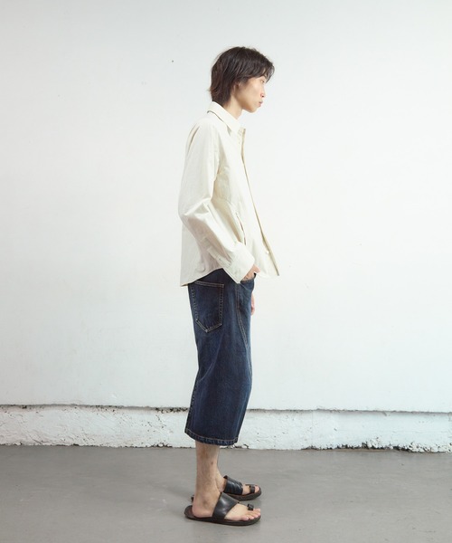 NVRFRGT（ネヴァーフォーゲット）の「PANELLED LONG SLEEVE SHIRT（シャツ/ブラウス・メンズ・サックスブルー/アイボリー・1/2）」の7枚目の写真