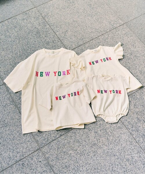 F.O.KIDS（エフオーキッズ）の「【リンク】GIRLS　ロゴアップリケワンピース（ワンピース・キッズ・オフホワイト/レッド/チャコール/レインボー・90/100/110/130/120/140）」の9枚目の写真