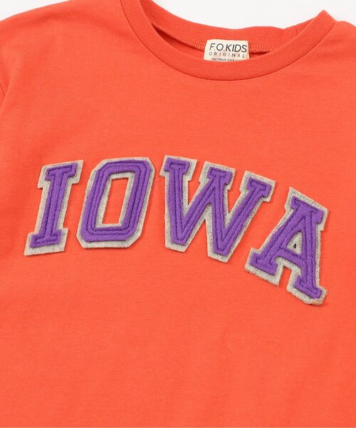 F.O.KIDS（エフオーキッズ）の「【リンク】GIRLS　ロゴアップリケワンピース（ワンピース・キッズ・オフホワイト/レッド/チャコール/レインボー・90/100/110/130/120/140）」の14枚目の写真