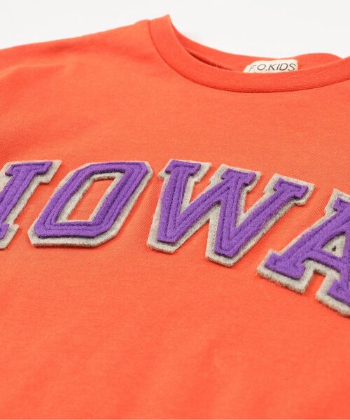 F.O.KIDS（エフオーキッズ）の「【リンク】GIRLS　ロゴアップリケワンピース（ワンピース・キッズ・オフホワイト/レッド/チャコール/レインボー・90/100/110/130/120/140）」の15枚目の写真