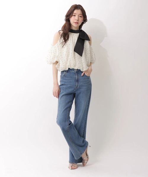 Rirandture(リランドチュール)の「リボンネックオフショルブラウス(シャツ/ブラウス・レディース・ホワイト系その他・2/1)」の11枚目の写真