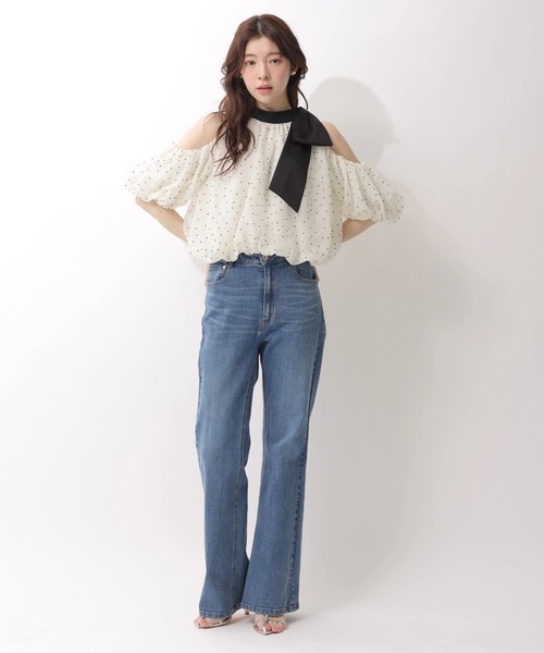 Rirandture(リランドチュール)の「リボンネックオフショルブラウス(シャツ/ブラウス・レディース・ホワイト系その他・2/1)」の13枚目の写真