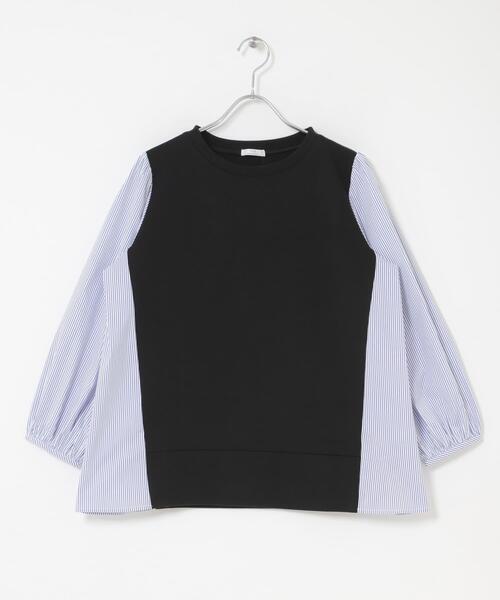 ITEMS URBANRESEARCH（アイテムズ アーバンリサーチ）の「フハクキリカエプルオーバー（Tシャツ/カットソー・レディース・ベージュ/モカ/ブラック・FREE）」の8枚目の写真