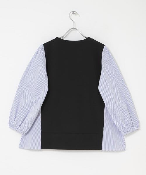 ITEMS URBANRESEARCH（アイテムズ アーバンリサーチ）の「フハクキリカエプルオーバー（Tシャツ/カットソー・レディース・ベージュ/モカ/ブラック・FREE）」の9枚目の写真