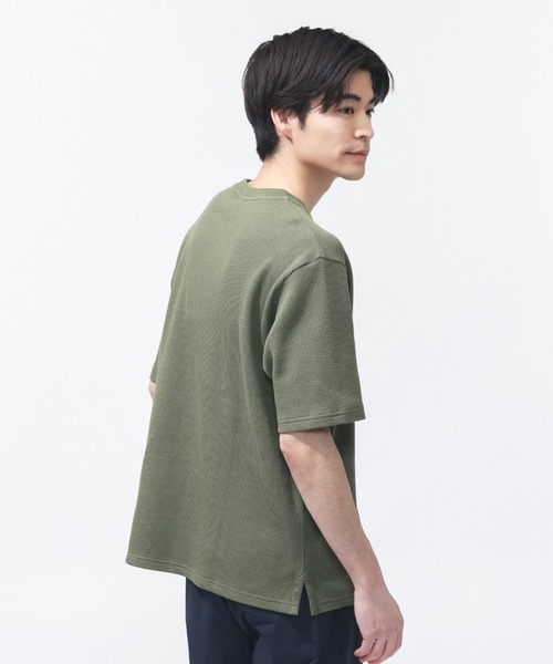 NEW BALANCE(ニューバランス)の「【別注】ニューバランス New Balance ワッフルTシャツ 限定コラボ(Tシャツ/カットソー・メンズ・オリーブ/ダークグレー/サンドグレー・S/M/L/LL)」の11枚目の写真