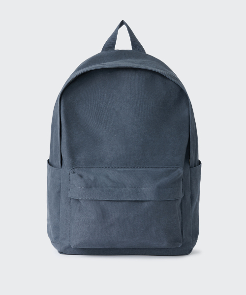 MUSINSA STANDARD（ムシンサスタンダード）の「ウォッシュドキャンバスバックパック[ネイビー]（バックパック/リュック・レディース・その他・FREE）」の2枚目の写真