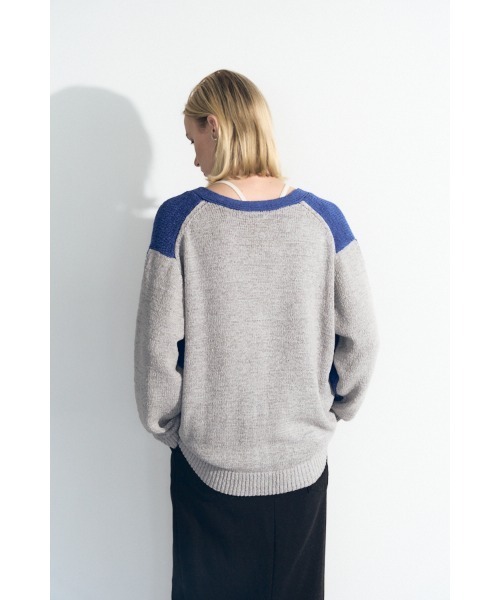 Muel Chic(ミュエルシック)の「Miyora knit cardigan ミヨラニットカーディガン(カーディガン/ボレロ・レディース・ブラック/オフホワイト/ブルー・FREE)」の17枚目の写真