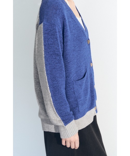 Muel Chic(ミュエルシック)の「Miyora knit cardigan ミヨラニットカーディガン(カーディガン/ボレロ・レディース・ブラック/オフホワイト/ブルー・FREE)」の20枚目の写真