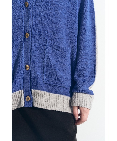 Muel Chic(ミュエルシック)の「Miyora knit cardigan ミヨラニットカーディガン(カーディガン/ボレロ・レディース・ブラック/オフホワイト/ブルー・FREE)」の21枚目の写真
