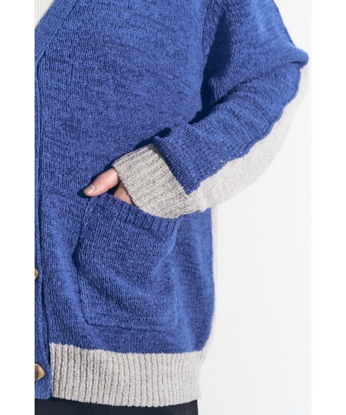 Muel Chic(ミュエルシック)の「Miyora knit cardigan ミヨラニットカーディガン(カーディガン/ボレロ・レディース・ブラック/オフホワイト/ブルー・FREE)」の22枚目の写真
