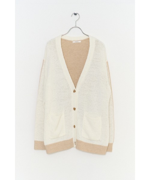 Muel Chic(ミュエルシック)の「Miyora knit cardigan ミヨラニットカーディガン(カーディガン/ボレロ・レディース・ブラック/オフホワイト/ブルー・FREE)」の4枚目の写真