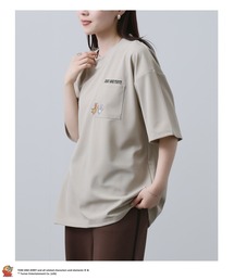 TOM&JERRY（トムアンドジェリー）の「TOM&JERRY/トムアンドジェリー  ポケット刺繍 半袖Tシャツ（Tシャツ/カットソー）」