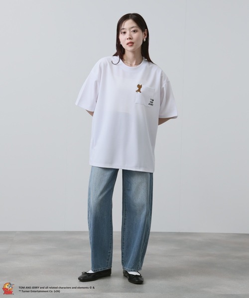 Tom&Jerry(トムアンドジェリー)の「TOM&JERRY/トムアンドジェリー ポケット刺繍 半袖Tシャツ(Tシャツ/カットソー・メンズ・ブラック/ベージュ/ブルー/ホワイト・M/S/XL/L)」の11枚目の写真