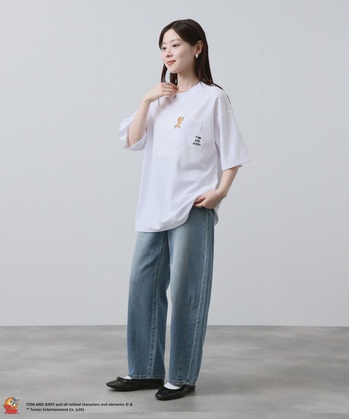 Tom&Jerry(トムアンドジェリー)の「TOM&JERRY/トムアンドジェリー ポケット刺繍 半袖Tシャツ(Tシャツ/カットソー・メンズ・ブラック/ベージュ/ブルー/ホワイト・M/S/XL/L)」の12枚目の写真