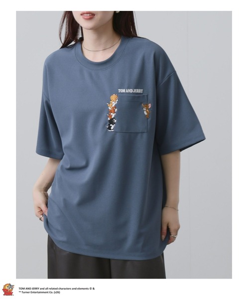 Tom&Jerry(トムアンドジェリー)の「TOM&JERRY/トムアンドジェリー ポケット刺繍 半袖Tシャツ(Tシャツ/カットソー・メンズ・ブラック/ベージュ/ブルー/ホワイト・M/S/XL/L)」の13枚目の写真