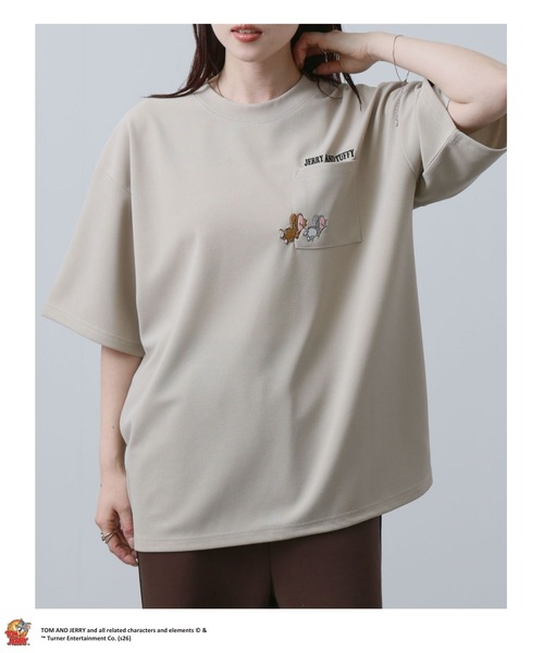 Tom&Jerry(トムアンドジェリー)の「TOM&JERRY/トムアンドジェリー ポケット刺繍 半袖Tシャツ(Tシャツ/カットソー・メンズ・ブラック/ベージュ/ブルー/ホワイト・M/S/XL/L)」の16枚目の写真