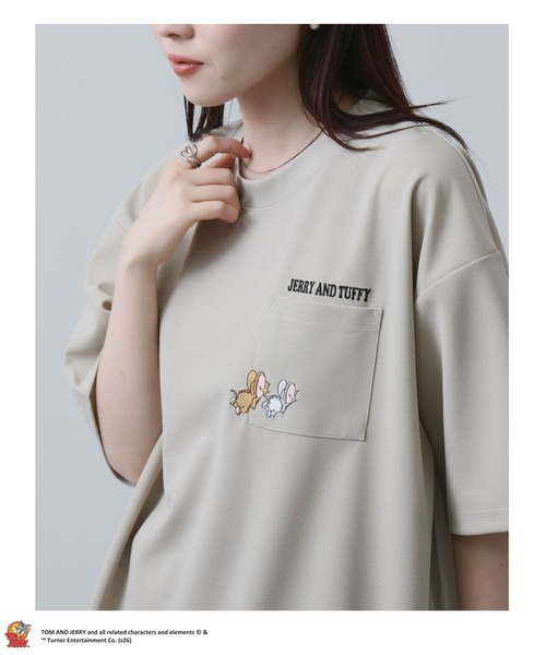 Tom&Jerry(トムアンドジェリー)の「TOM&JERRY/トムアンドジェリー ポケット刺繍 半袖Tシャツ(Tシャツ/カットソー・メンズ・ブラック/ベージュ/ブルー/ホワイト・M/S/XL/L)」の17枚目の写真