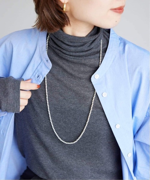 SLOBE IENA(スローブイエナ)の「《追加》SLOBE メタルビーズネックレス(ネックレス・レディース・シルバー・FREE)」の9枚目の写真