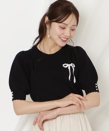 リボンジャガードパフニット