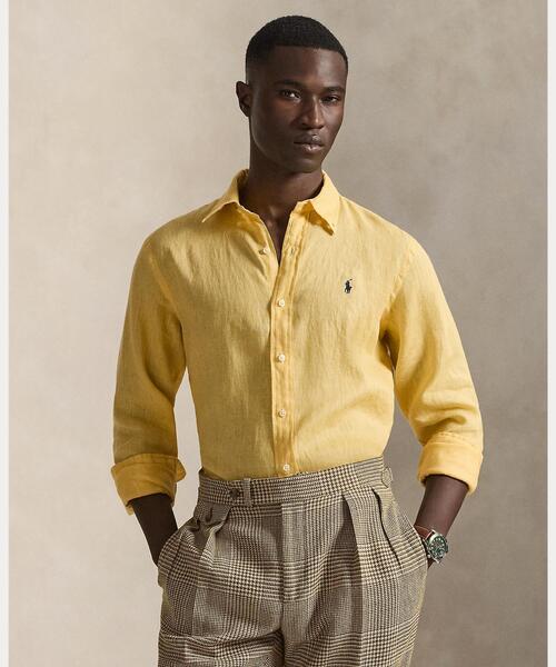 シャツ リネン フィット クラシック Lauren Ralph Polo POLO クラシック シャツ LAUREN（ポロ・ラルフローレン） RALPH トップス