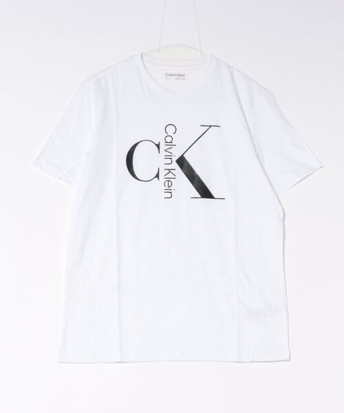Calvin Klein(カルバン・クライン)の「【CALVIN KLEIN】ロゴTシャツ 半袖 シンプル クルーネック(Tシャツ/カットソー・メンズ・ホワイト/ブラック・SMALL/MEDIUM/LARGE/X-LARGE)」の1枚目の写真
