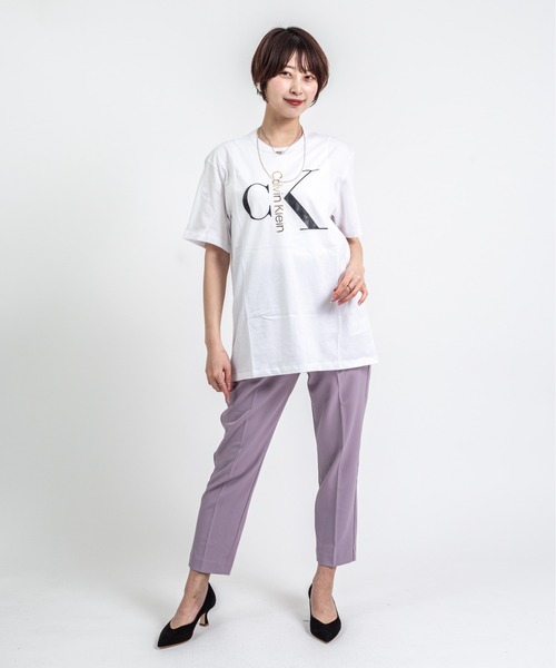Calvin Klein(カルバン・クライン)の「【CALVIN KLEIN】ロゴTシャツ 半袖 シンプル クルーネック(Tシャツ/カットソー・メンズ・ホワイト/ブラック・SMALL/MEDIUM/LARGE/X-LARGE)」の10枚目の写真