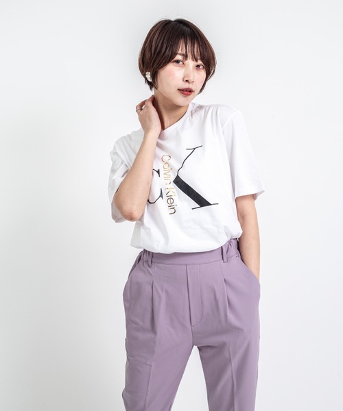 Calvin Klein(カルバン・クライン)の「【CALVIN KLEIN】ロゴTシャツ 半袖 シンプル クルーネック(Tシャツ/カットソー・メンズ・ホワイト/ブラック・SMALL/MEDIUM/LARGE/X-LARGE)」の6枚目の写真