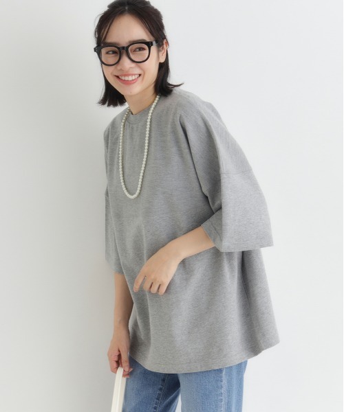 Right-on(ライトオン)の「HONEYSUCKLE ROSE(ハニーサックルローズ)【サマスウェ】切替デザインTシャツ(Tシャツ/カットソー・レディース・ブラック/グレー/オフホワイト・L/M)」の10枚目の写真