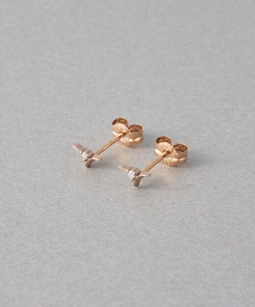 ete（エテ）の「[ムーンリット] K18MPG ダイヤモンド ピアス（ピアス（両耳用）・レディース・ピンクゴールド・FREE）」の5枚目の写真