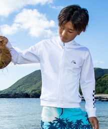 Quiksilver(クイックシルバー)の「QUIKSILVER ユース CHECKER ZIP YOUTH ジップラッシュガード UPF50+ 接触冷感 速乾 【2026年春夏モデル】(ラッシュガード)」