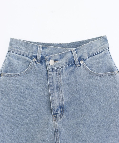ANAP(アナップ)の「クロスウエスト ラップ デニム ショートパンツ(デニムパンツ・レディース・ブルー/ライトブルー・S/M)」の15枚目の写真