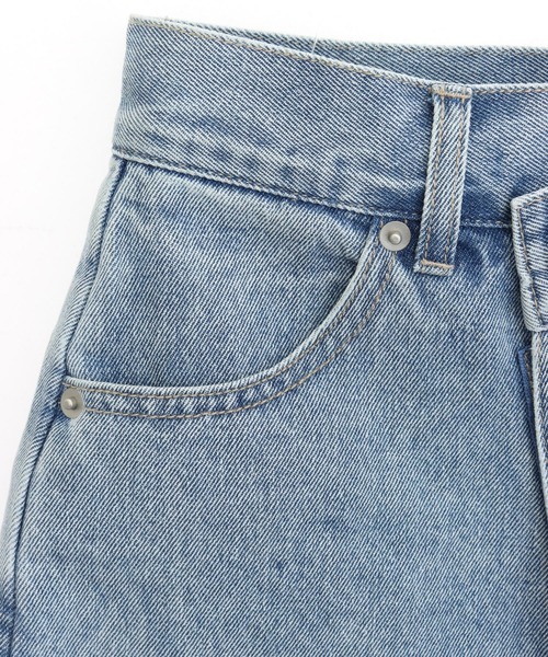 ANAP(アナップ)の「クロスウエスト ラップ デニム ショートパンツ(デニムパンツ・レディース・ブルー/ライトブルー・S/M)」の16枚目の写真