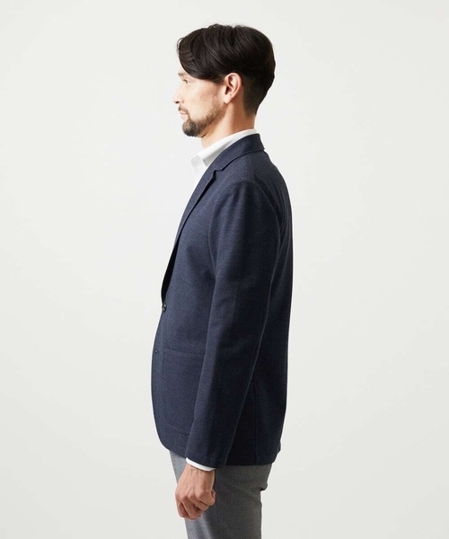 MICHEL KLEIN HOMME (ミッシェルクランオム)の「ジャージカットジャケット(テーラードジャケット・メンズ・ネイビー/グレー・MEDIUM/LARGE/X-LARGE)」の15枚目の写真