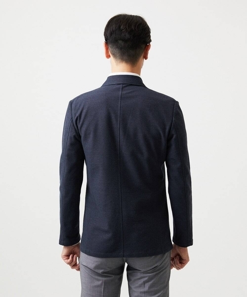 MICHEL KLEIN HOMME (ミッシェルクランオム)の「ジャージカットジャケット(テーラードジャケット・メンズ・ネイビー/グレー・MEDIUM/LARGE/X-LARGE)」の16枚目の写真