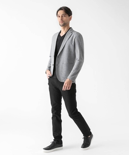MICHEL KLEIN HOMME (ミッシェルクランオム)の「ジャージカットジャケット(テーラードジャケット・メンズ・ネイビー/グレー・MEDIUM/LARGE/X-LARGE)」の11枚目の写真