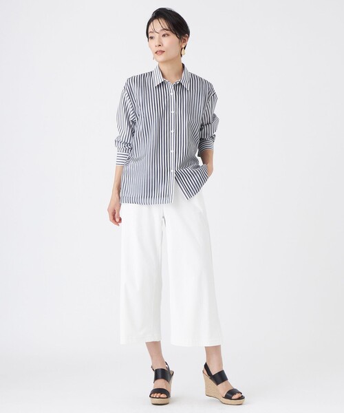 EVEX by KRIZIA(エヴェックスバイクリツィア)の「【定番人気・新色】【接触冷感・UVカット・ウォッシャブル】メリルハイテンションワイドパンツ(その他パンツ・レディース・オフホワイト/ブラウン系その他4/ブラック/グレー系その他2/ダークネイビー・42/40/38)」の6枚目の写真