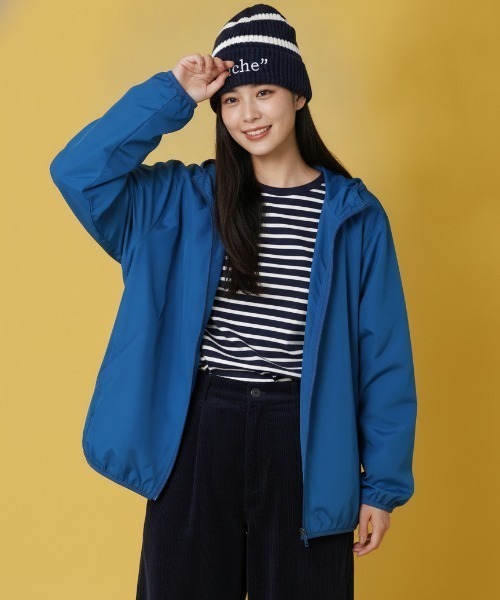 LIFEMAX(ライフマックス)の「【LIFEMAX/ライフマックス】リサイクルタフタフーデッドジャケット/【全7色】撥水加工 防風 透湿 リサイクルポリエステル サステナブル フード チンガード 軽量 ゴープコア 春夏秋 アウトドア(ブルゾン・メンズ・ネイビー/ロイヤルブルー/キャメル/ピンク系その他/アイボリー/オリーブ/ブラック・XX-LARGE/LARGE/MEDIUM/SMALL/X-LARGE)」の6枚目の写真