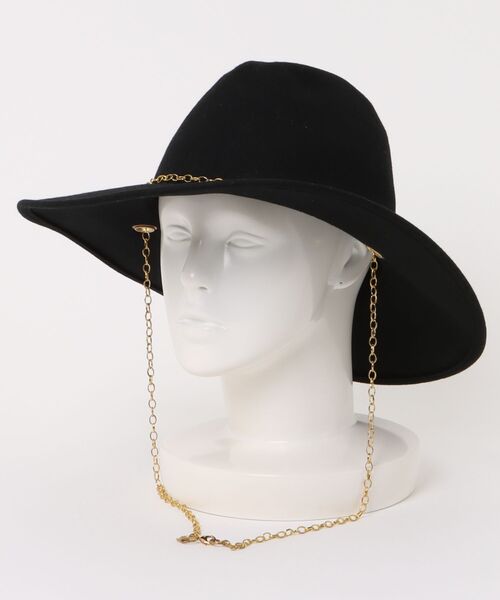 Liesse（リエス）の「【Benelli Montacone/ベネリモンタコーネ】ハット/SA-16726（ハット・レディース・ライトベージュ/ブラック・FREE）」の2枚目の写真