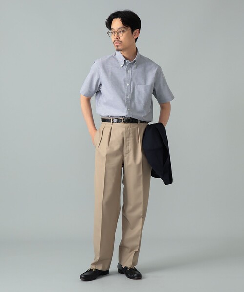 BEAMS F(ビームスエフ)の「COOLMAX(R) オックスフォード ショートスリーブ ボタンダウンシャツ(シャツ/ブラウス・メンズ・ブラック/ホワイト・X-LARGE/MEDIUM/LARGE/SMALL)」の18枚目の写真