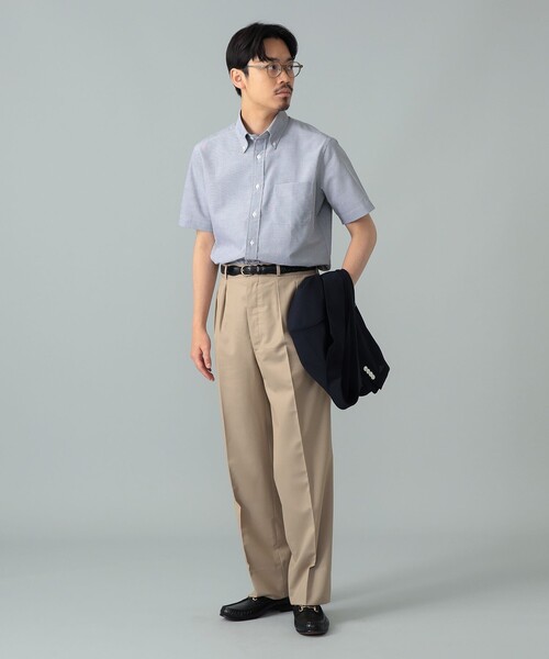 BEAMS F(ビームスエフ)の「COOLMAX(R) オックスフォード ショートスリーブ ボタンダウンシャツ(シャツ/ブラウス・メンズ・ブラック/ホワイト・X-LARGE/MEDIUM/LARGE/SMALL)」の19枚目の写真