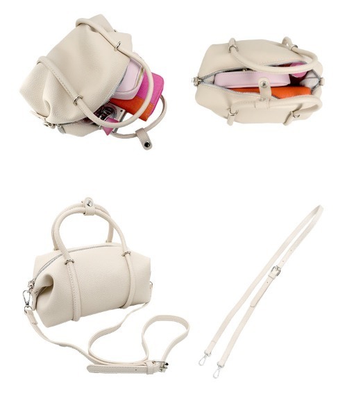 KOBE LETTUCE（コウベレタス）の「デザインベルトショルダーバッグ（ショルダーバッグ・レディース・ブラウン/アイボリー/ブラック・F）」の4枚目の写真